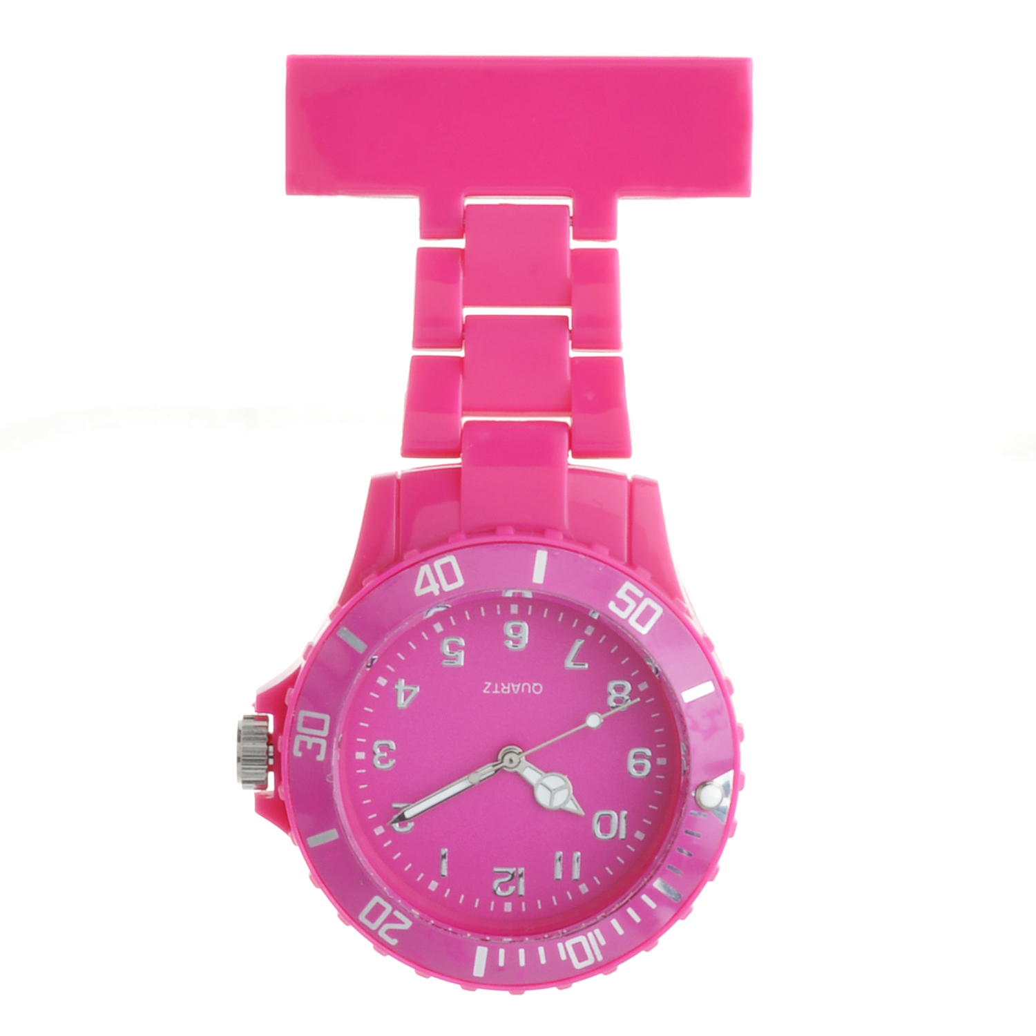 Plastic neon nursing watch NS2102- Fuschia
