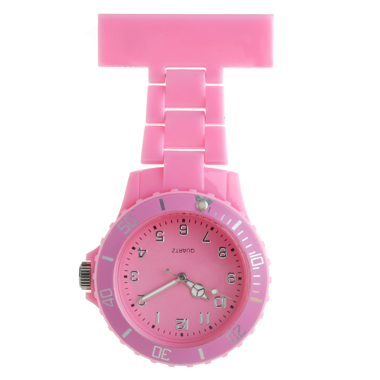 Plastic neon nursing watch NS2102- Pink 