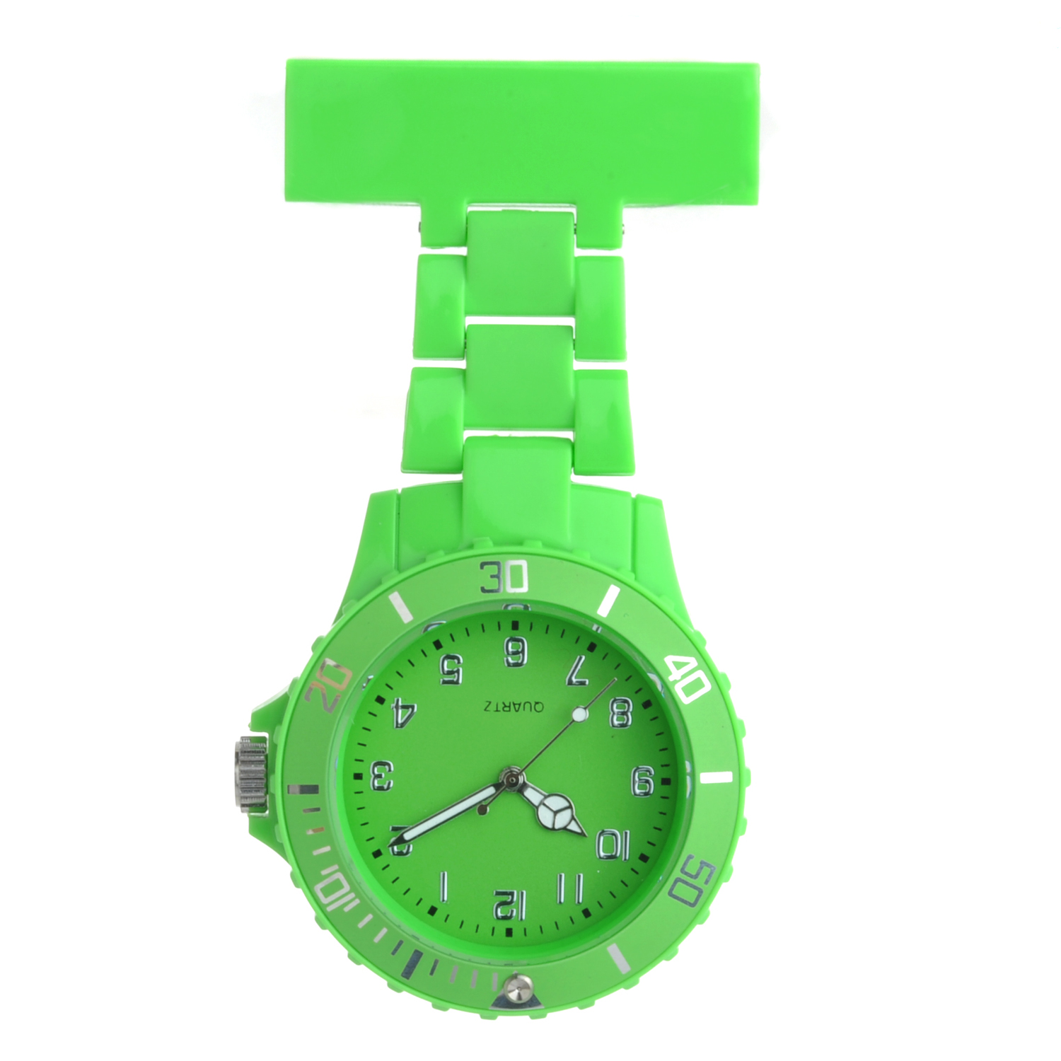 Plastic neon nursing watch NS2102- Green