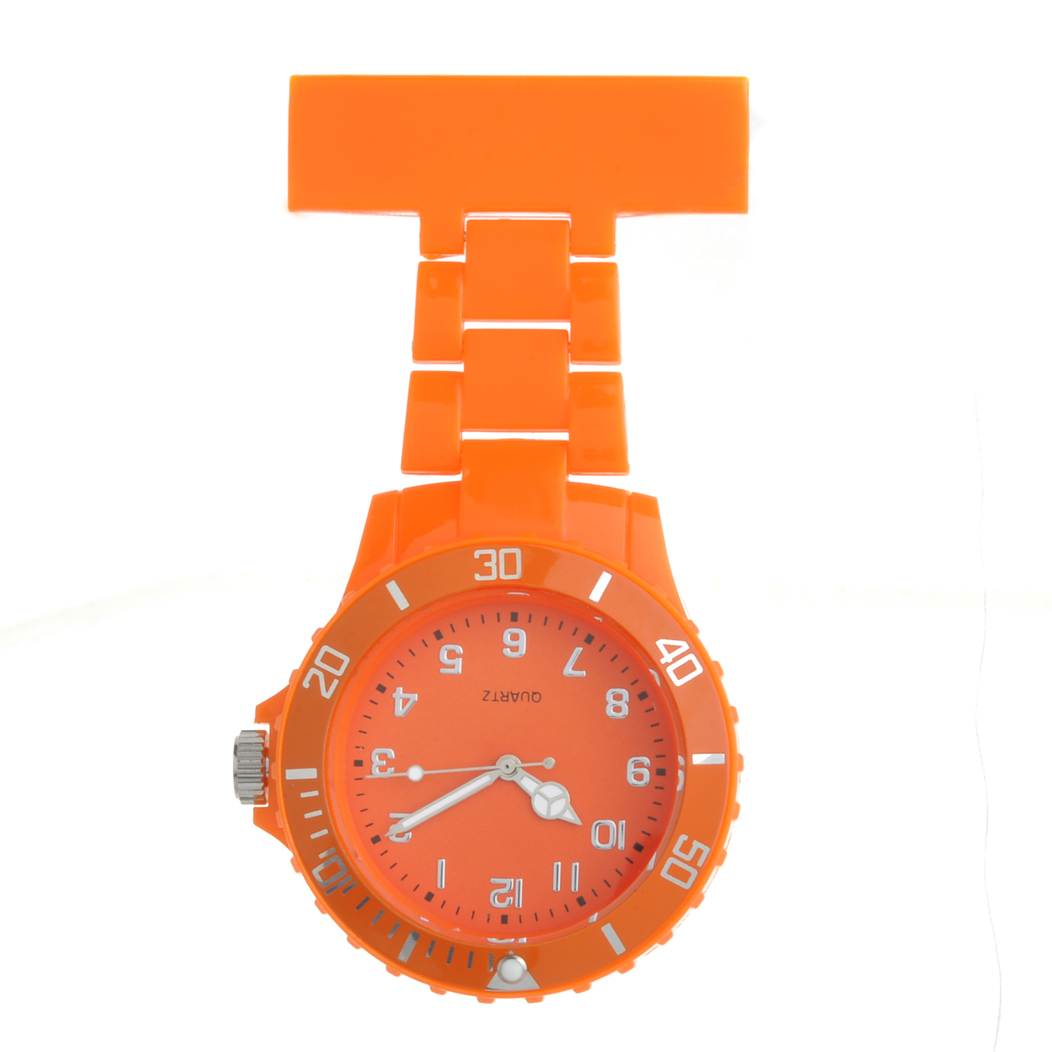 Plastic neon nursing watch NS2102- Orange