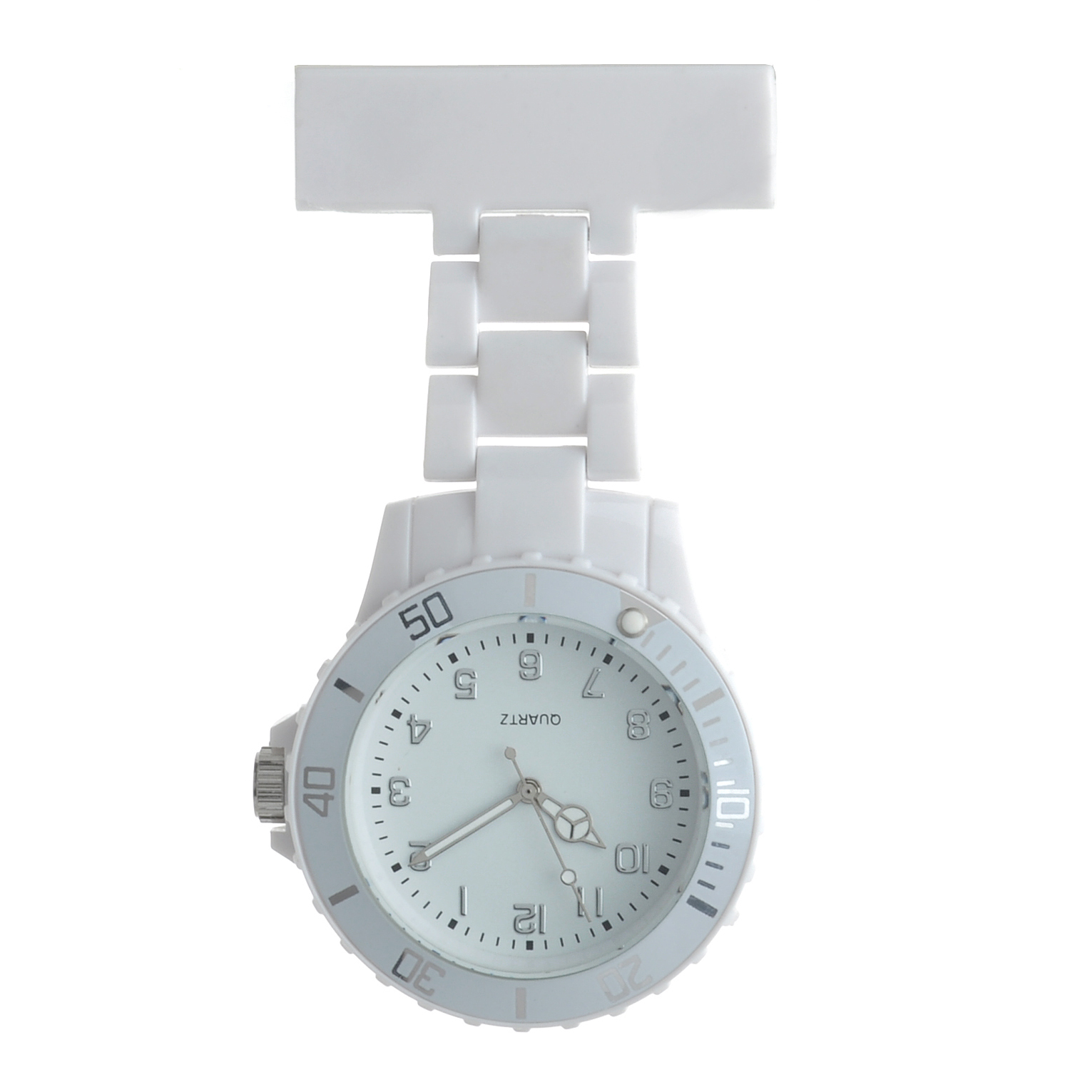 Plastic neon nursing watch NS2102- White