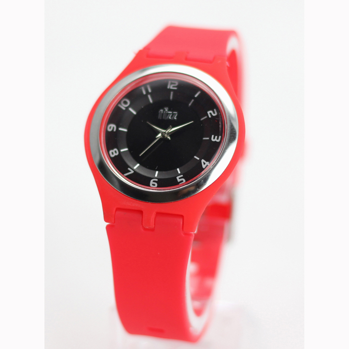 Slim watch -NT6361 Red  PVC band
