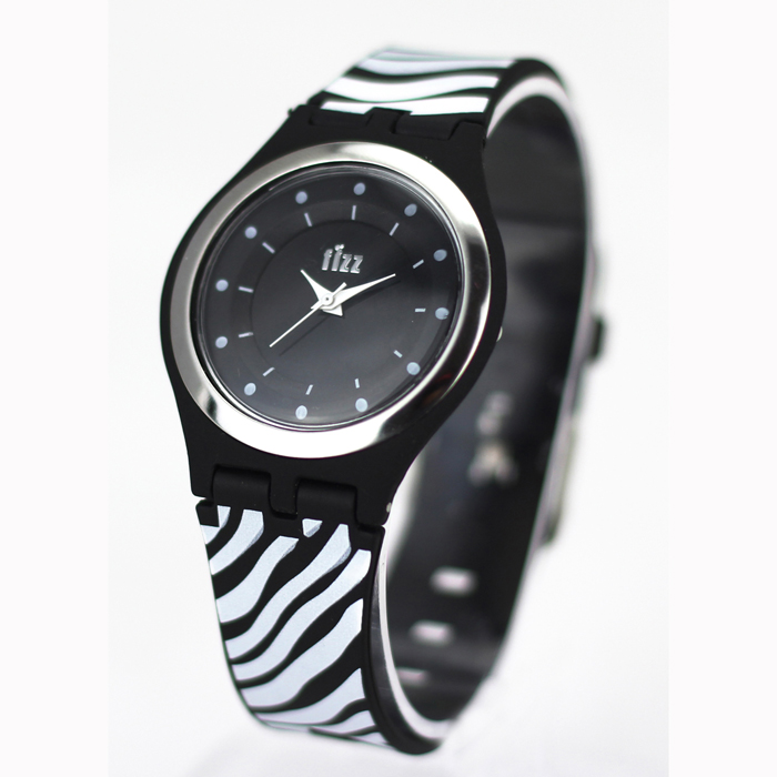 Slim watch -NT6361 with printing on PVC band