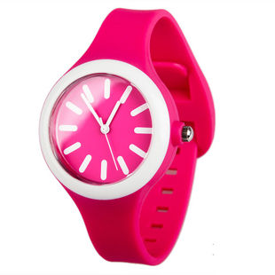 Silicone mini child's watch NT6307 - Red