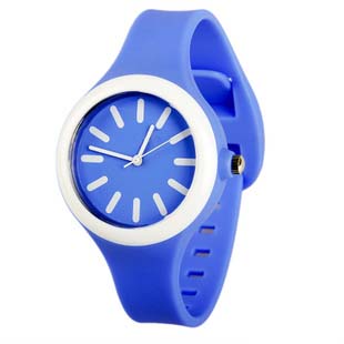 Silicone mini child's watch NT6307 - Blue