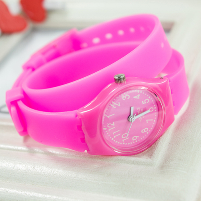 Silicone long strap watch NT6389
