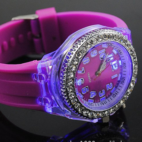 silicone watch -with flash lights -NT6339