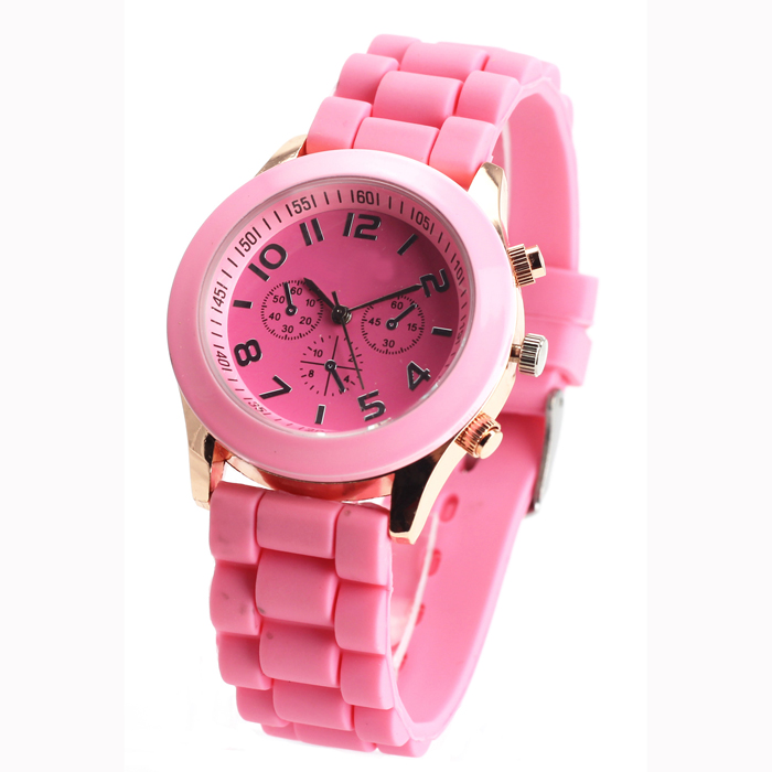 Geneva silicone watch NT6346 - Pink