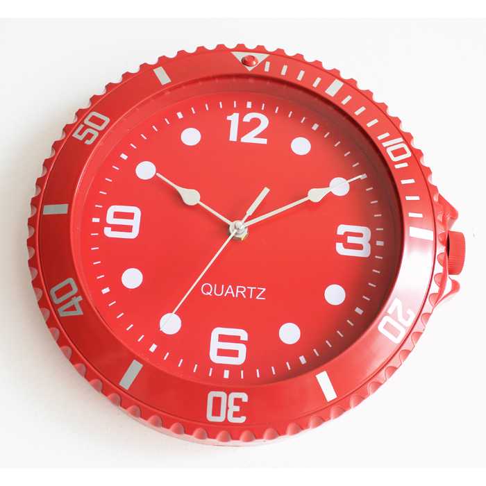 wrist watch wall clock, watch shape clock, ice watch clock --red
