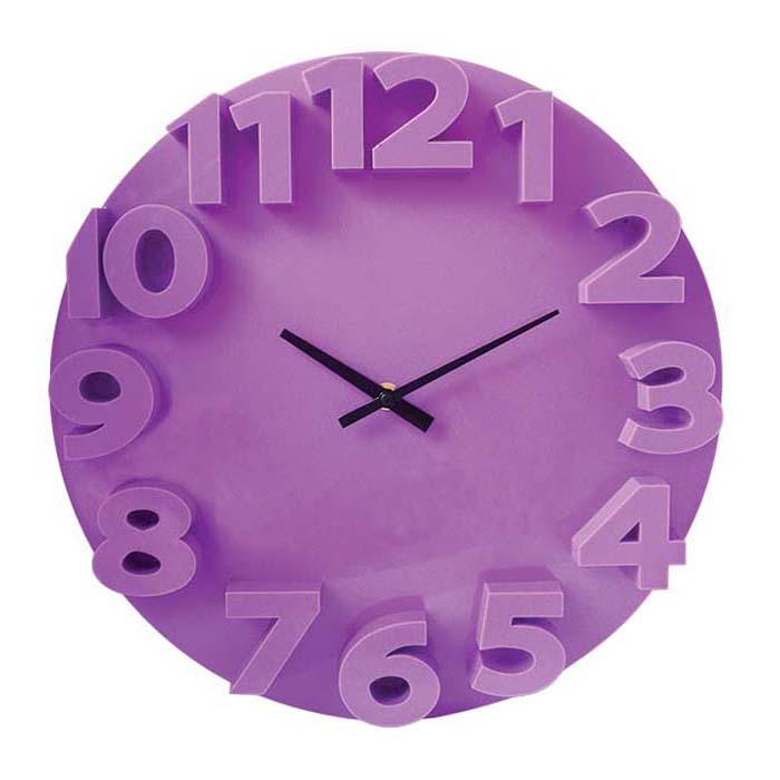 Plastic 3D wall clock  29330