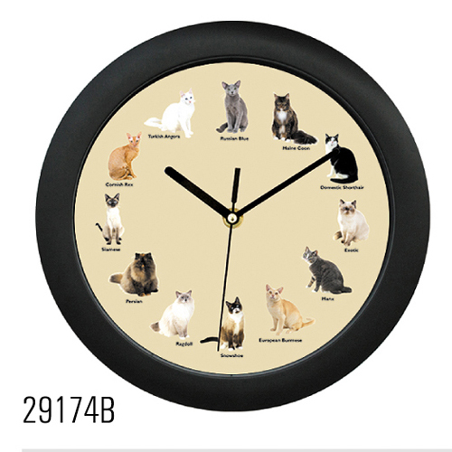 Cat sound clock,sound clock,Cat clock 29174 
