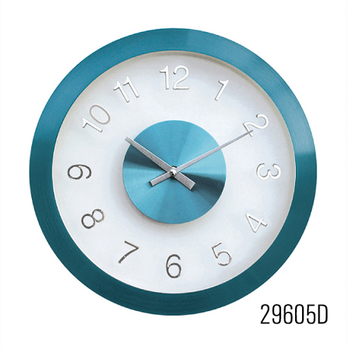 Metal wall clock .aluminium clock 29605