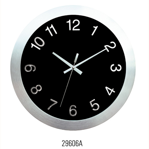 Metal wall clock .aluminium clock 29606