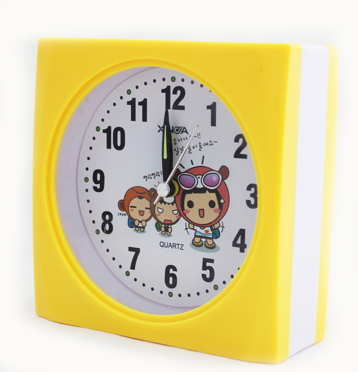 Square alarm clock with cute dial customize design #29392