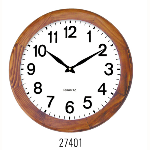 Wooden wall clock 27401