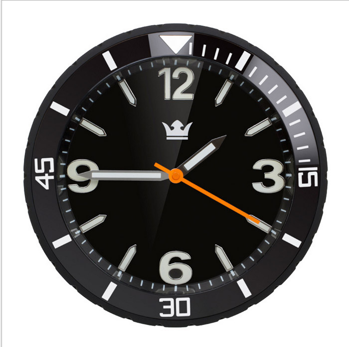 ice watch clock 25002 black AURIOL Wanduhr