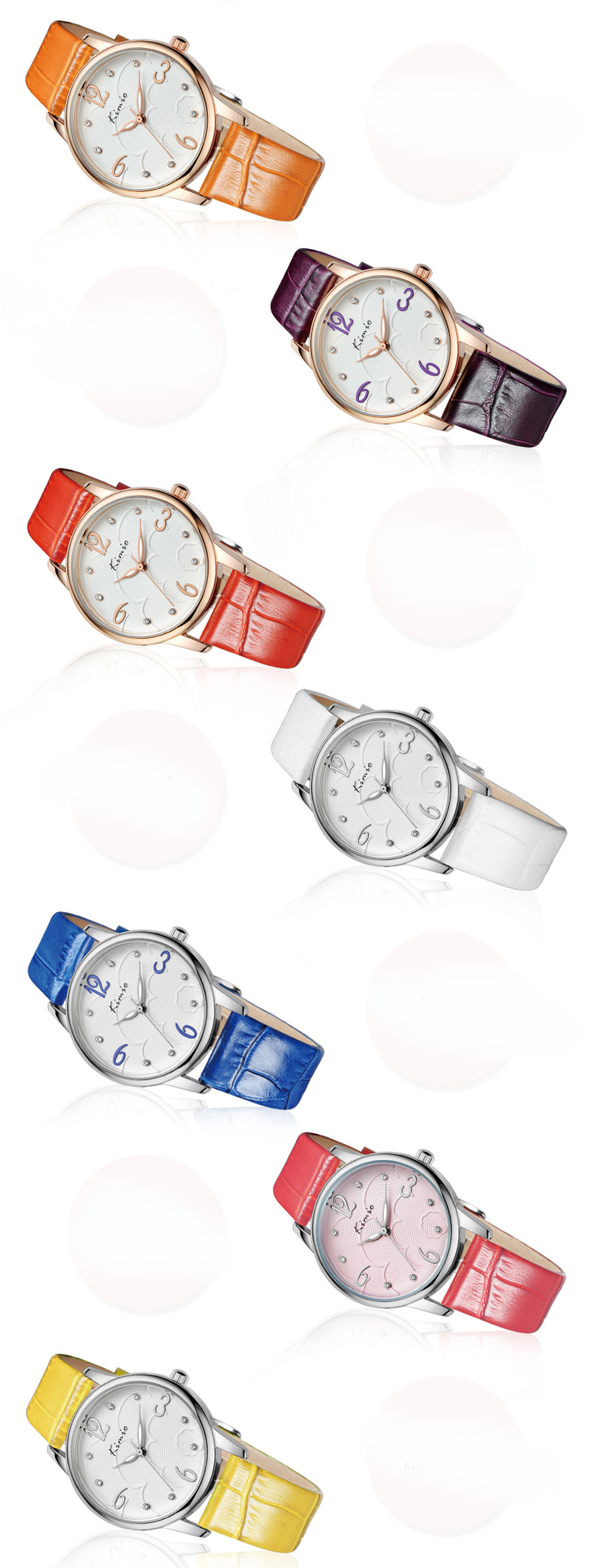 #2523 Women's Elegant Leisure PU Leather Band Quartz Wrist Watch