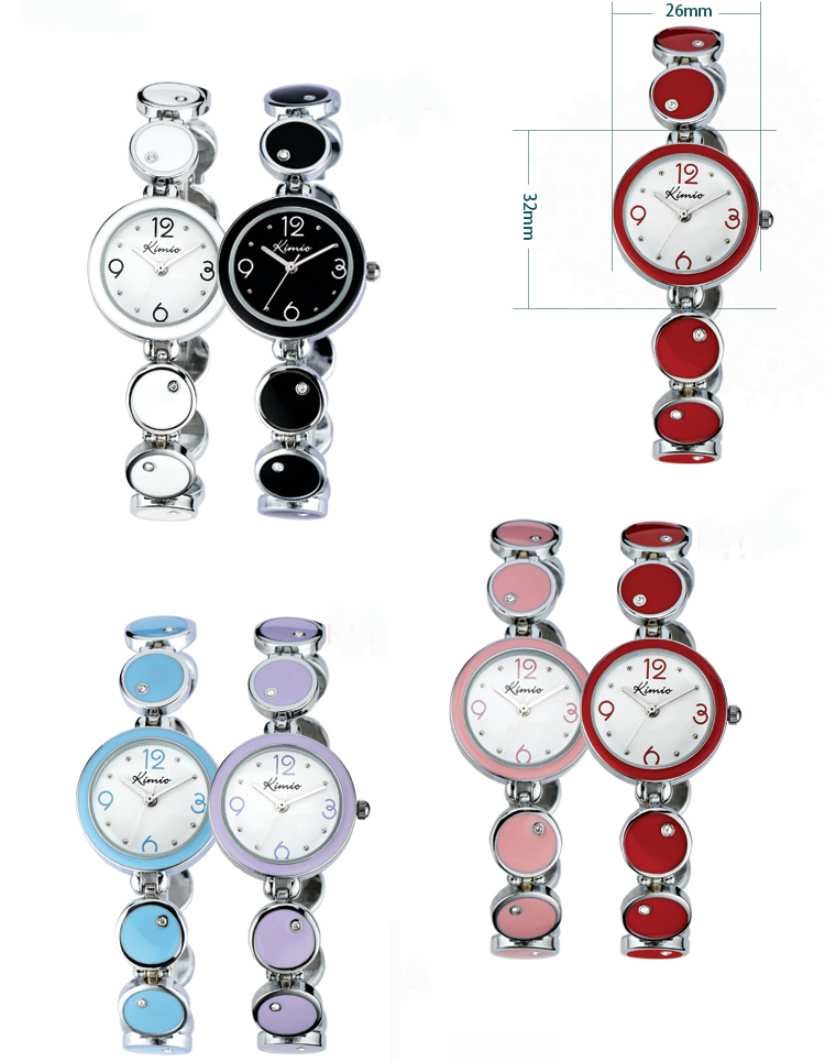 #2433   Quartz Analog Wrist Watch Bracelet Modern Women Ladies Watch 