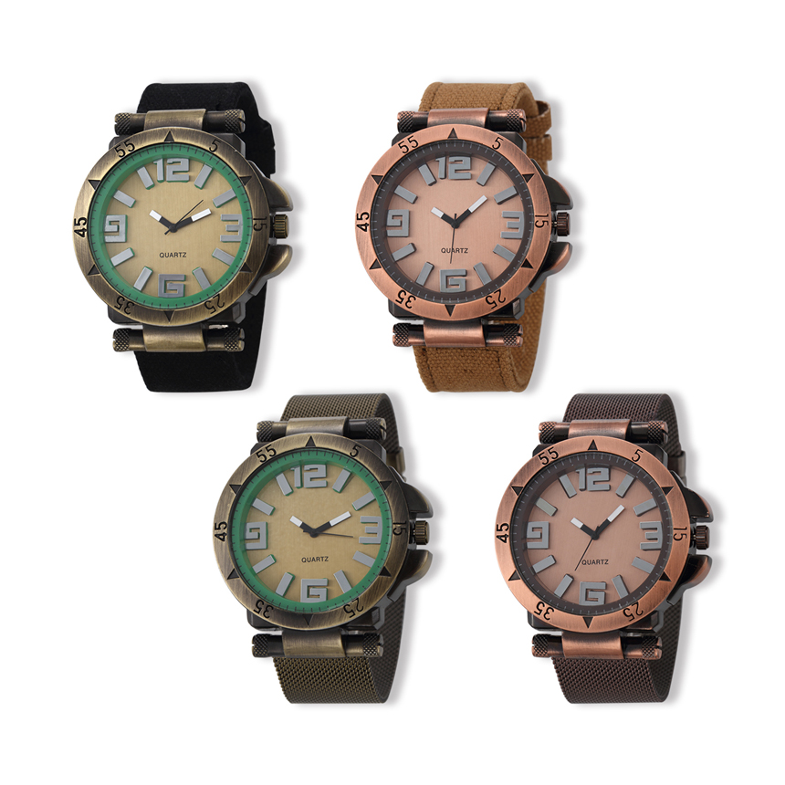 #3611 Men's wrist watch mix models with 3D upper index