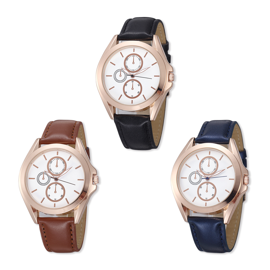 #3618 Men's wristwatch quartz analog with Chronolook  
