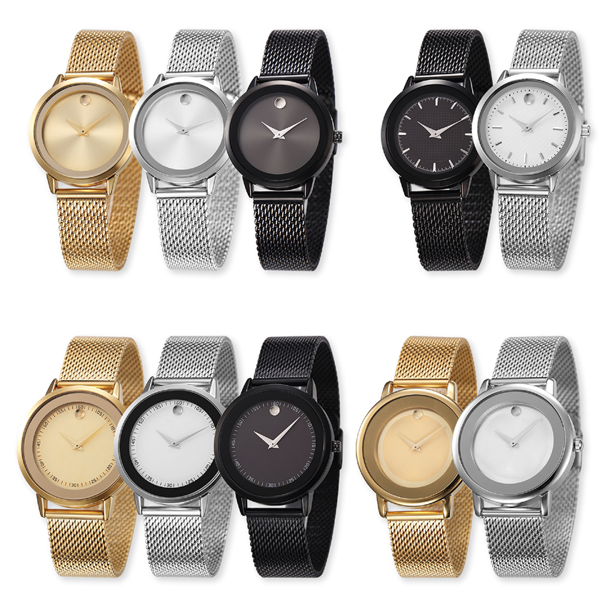 #8001Men's wristwatch quartz analog alloy brand