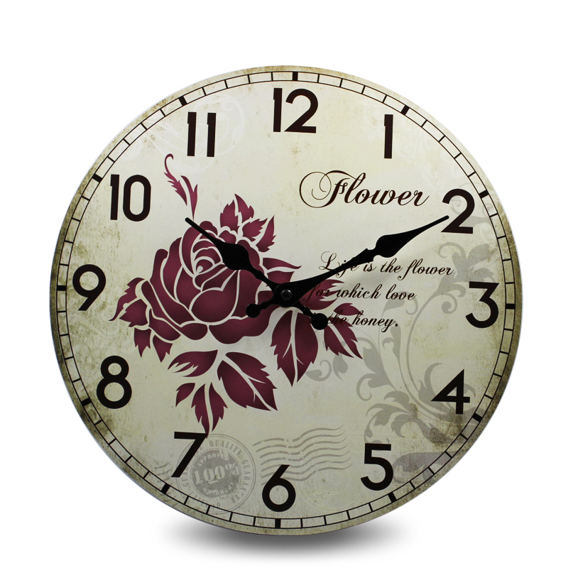 Wooden wall clock 17020